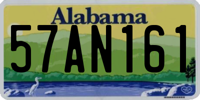 AL license plate 57AN161
