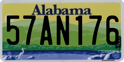 AL license plate 57AN176