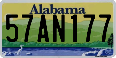 AL license plate 57AN177