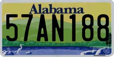 AL license plate 57AN188
