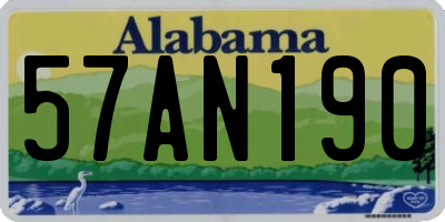 AL license plate 57AN190