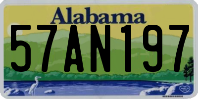 AL license plate 57AN197