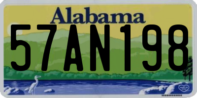 AL license plate 57AN198