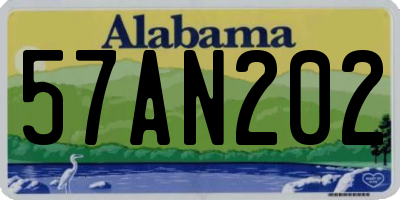 AL license plate 57AN202