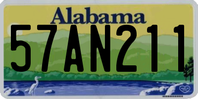 AL license plate 57AN211