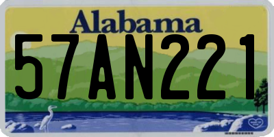AL license plate 57AN221