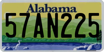 AL license plate 57AN225