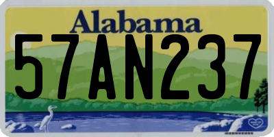 AL license plate 57AN237