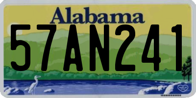 AL license plate 57AN241