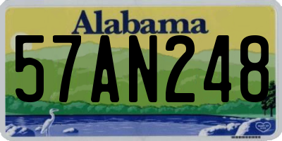 AL license plate 57AN248