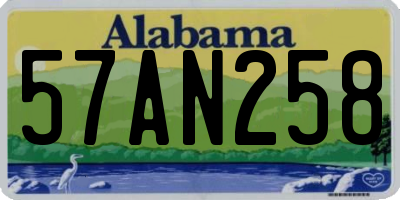 AL license plate 57AN258
