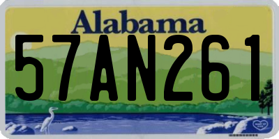 AL license plate 57AN261