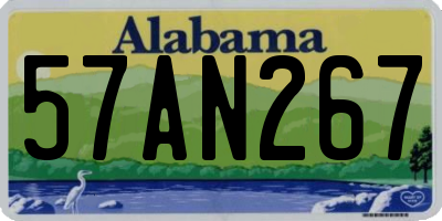 AL license plate 57AN267