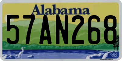 AL license plate 57AN268