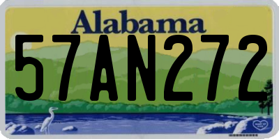 AL license plate 57AN272