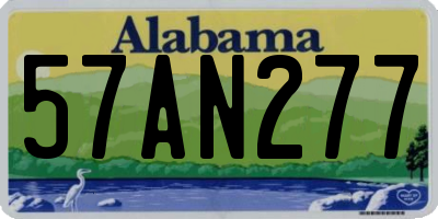 AL license plate 57AN277