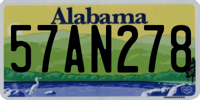 AL license plate 57AN278