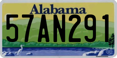 AL license plate 57AN291
