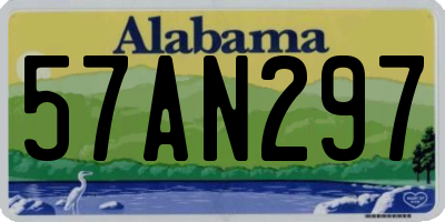 AL license plate 57AN297