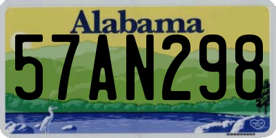 AL license plate 57AN298
