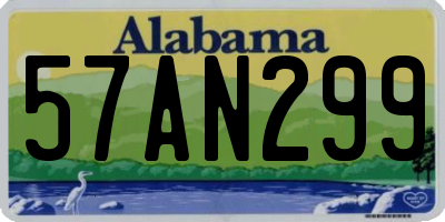 AL license plate 57AN299