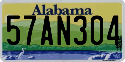 AL license plate 57AN304