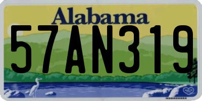 AL license plate 57AN319