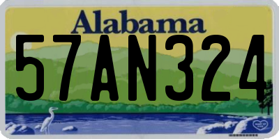 AL license plate 57AN324