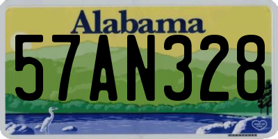 AL license plate 57AN328