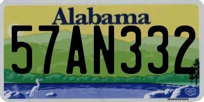 AL license plate 57AN332