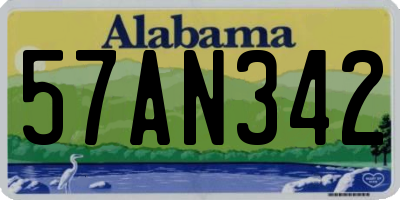AL license plate 57AN342