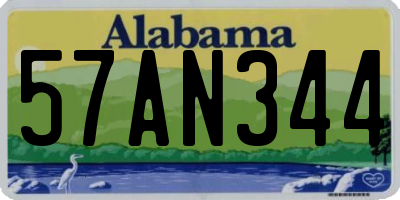 AL license plate 57AN344