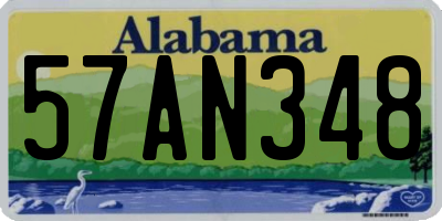 AL license plate 57AN348