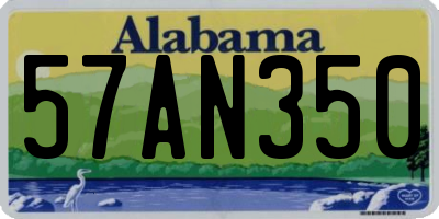 AL license plate 57AN350