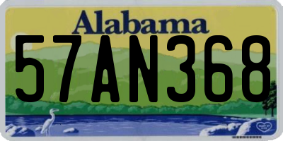 AL license plate 57AN368