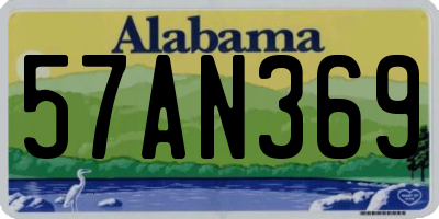 AL license plate 57AN369