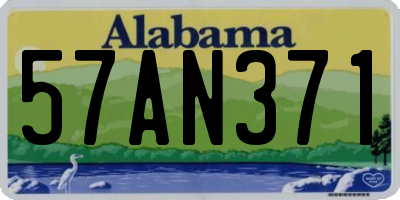 AL license plate 57AN371