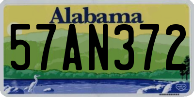 AL license plate 57AN372