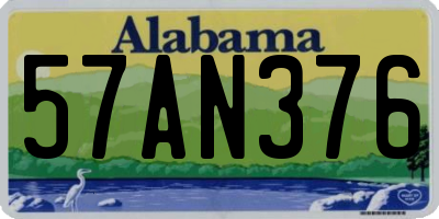 AL license plate 57AN376