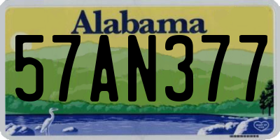 AL license plate 57AN377