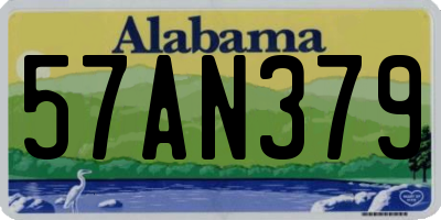 AL license plate 57AN379