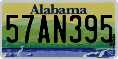 AL license plate 57AN395