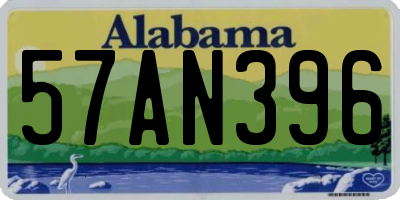AL license plate 57AN396