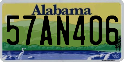 AL license plate 57AN406