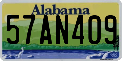AL license plate 57AN409
