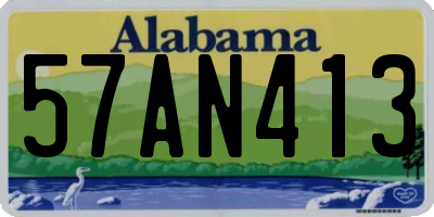 AL license plate 57AN413