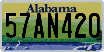 AL license plate 57AN420