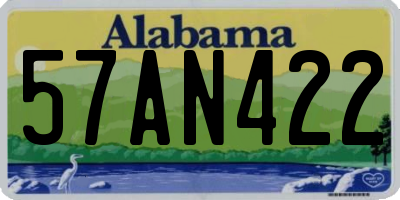 AL license plate 57AN422