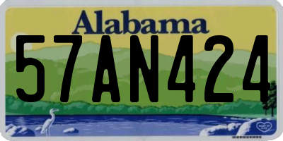 AL license plate 57AN424