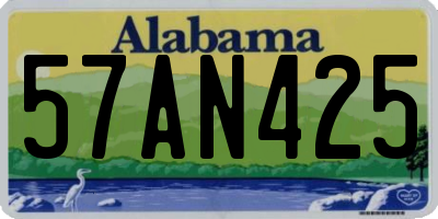 AL license plate 57AN425